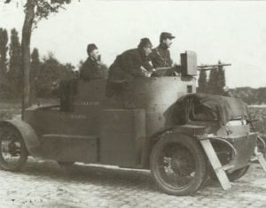 Minerva-Panzerwagen  im Einsatz
