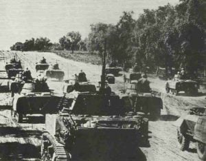 Französische Panzerdivision in Südfrankreich