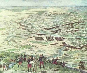Panoramagemälde der Schlacht an der Marne