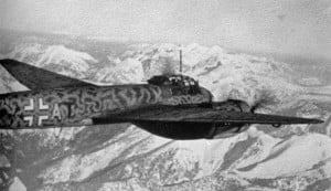 Ju 88 A-4 in der Überführung nach Italien