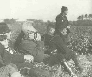 Französische Offiziere an der Aisne
