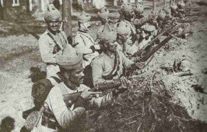 Indische Soldaten bei Ypern 1914