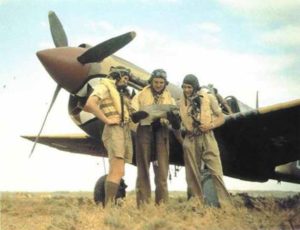 Englische P-40 Warhawk Piloten