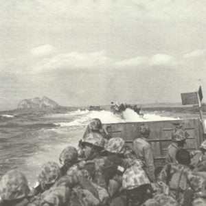 Landungsboote vor Iwo Jima