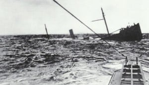 U-Boot nähert sich seinem Opfer