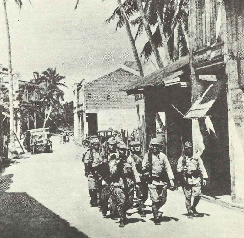 Japanische Patrouille auf Guam