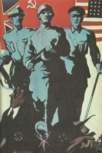 Plakat zum alliierten Sieg