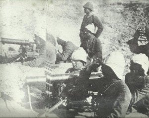 Türkische Maschinengewehrschützen