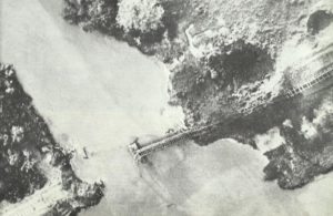 zerstörte Eisenbahnbrücke Burma