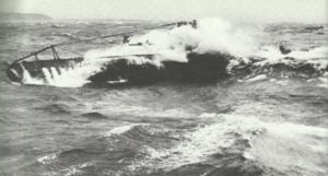 U-Boot in schwerer See