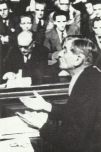 Pierre Laval vor Gericht