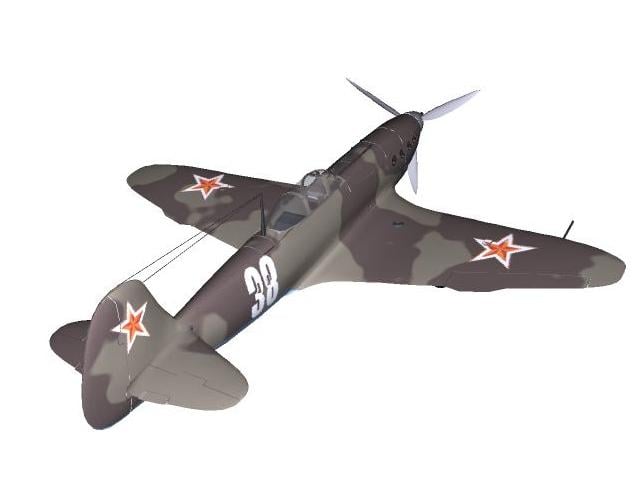 3D-Modell der Jakowlew Jak-7.