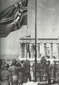 deutsche Kriegsflagge Akropolis