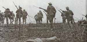Britischer Infanterieangriff 
