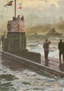 U-Boot grüsst Schlachtkreuzer