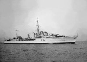 Zerstörer HMS Cossack