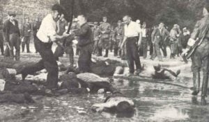 arbarischen Ermordung von hunderten Juden