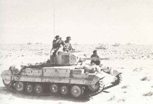 Valentine-Panzer in der Wüste