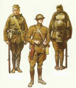US-Infanterie im 1. Weltkrieg