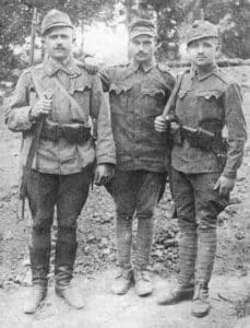 Drei Soldaten der österreich-ungarischen Armee