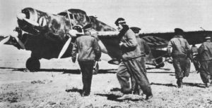 SM.79 Sparviero startbereit zum Angriff auf Malta