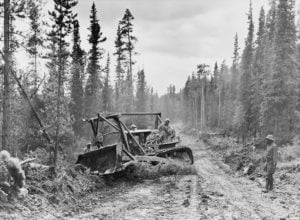  Bau des 'Alaska-Highway'