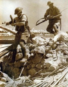 Britische Soldaten auf Sizilien 1943