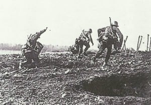 Angriff deutscher Soldaten