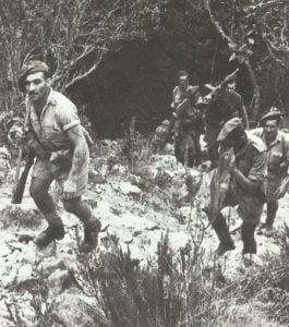 Britische Soldaten in Süd-Italien