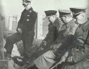 Rommel, Speidel, Ruge und Adjudant Lang