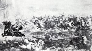 Attacke der XII. Kavallerie-Brigade