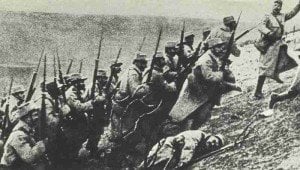 Angriff französischer Infanterie 1914
