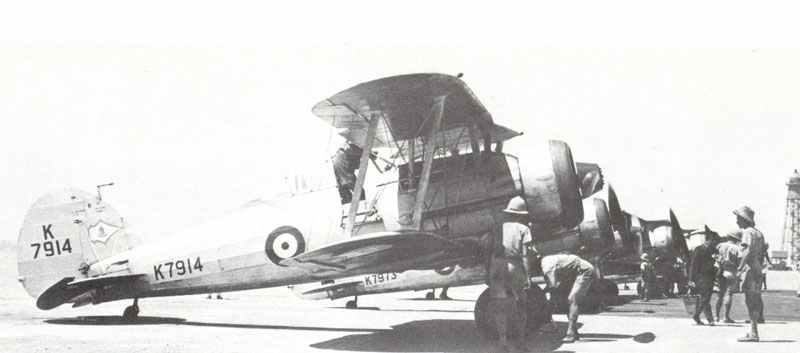 Gloster Gladiator Doppeldecker-Jagdflugzeuge