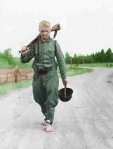 Finnischer Soldat nach Kriegsende