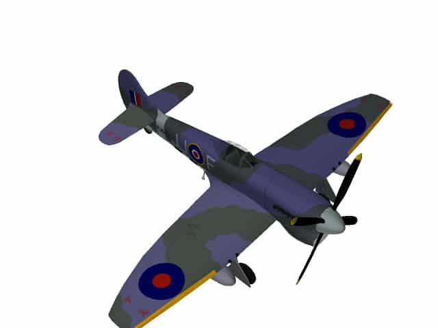 3D-Modell Hawker Tempest V