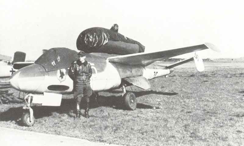 Heinkel He 162 Volksjäger der I. Gruppe des Jagdgeschwader 1