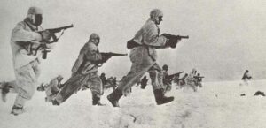 Sturmangriff russischer Infanterie im Winter 1941/42