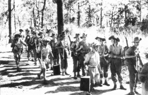 Britische und Ghurka-Truppen in Burma