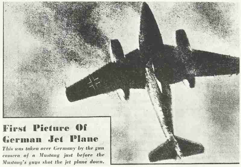 Erstes alliiertes Foto der Me 262