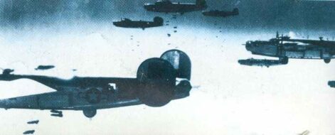 Bombenregen von B-24H Liberator Bomb rain Liberators px800