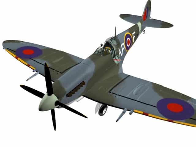 3D-Modell Spitfire Mk IX