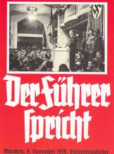 Plakat Füherer-Rede Bürgerbräu-Keller 8.11.1939