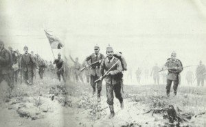 Deutscher Angriff bei Langemarck 1914
