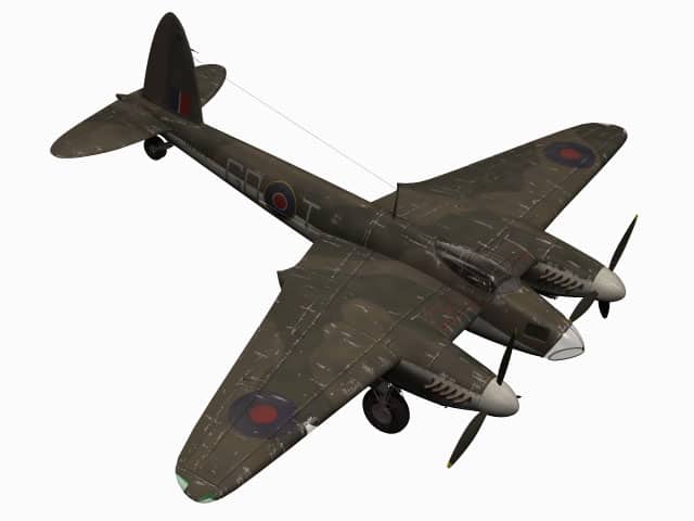 3d-Modell Mosquito-Bomber