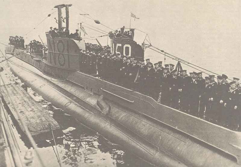 englische Unterseeboote Sunfish (S-Klasse) und Ursula (U-Klasse)