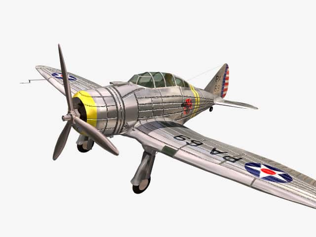 3D-Modell Seversky P-35
