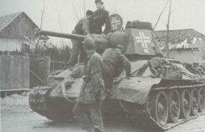 erbeuteter T-34 mit deutscher Kommandanten-Kuppel
