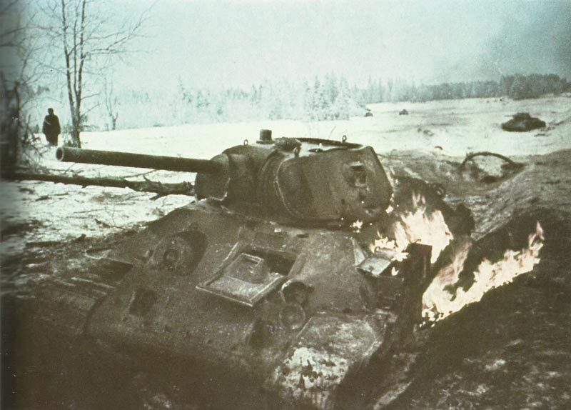 Sowjetische Waffen- und Ausrüstungsverluste während des 2. Weltkriegs 9 abgeschossener T-34