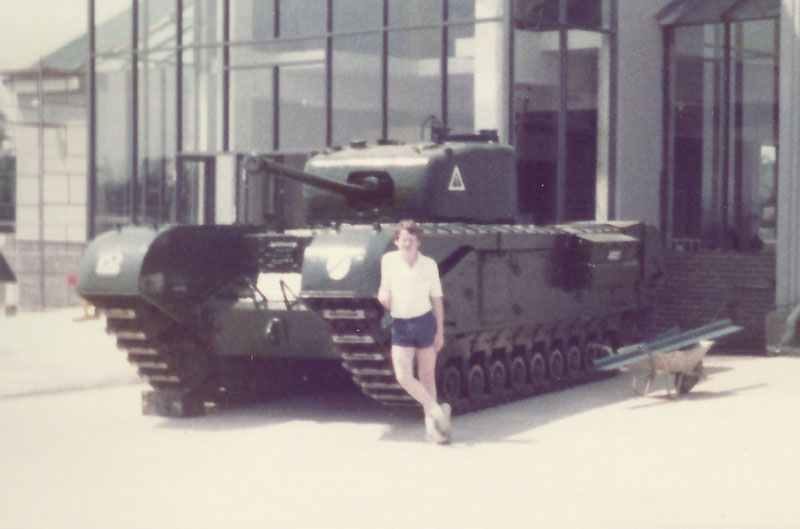 Churchill-Panzer im RAC Tank Museum