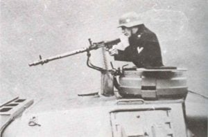 MG 34 auf einem PzKpfw IV.